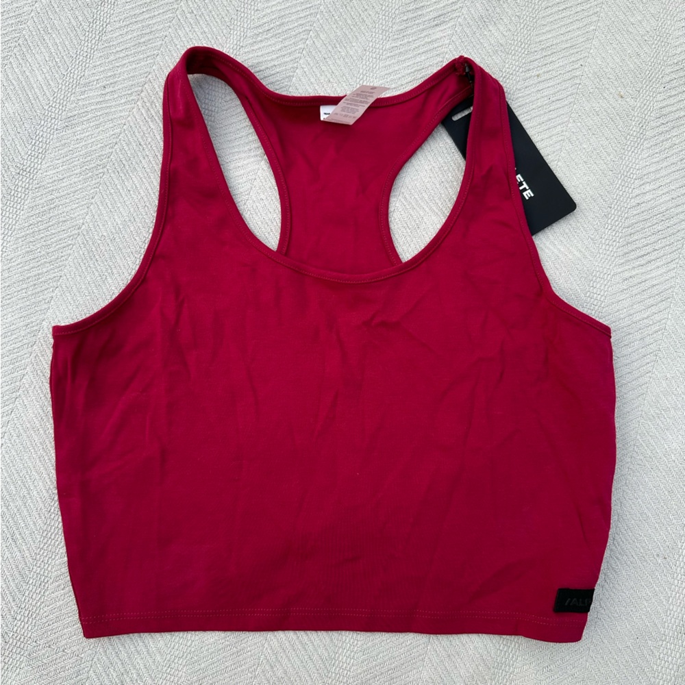 Alphalete lux racer back crop top